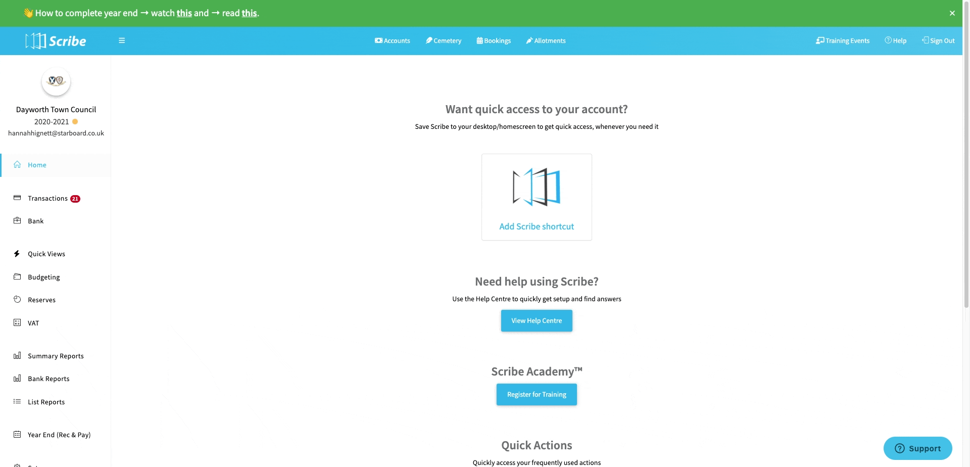 Dayworth Town Council