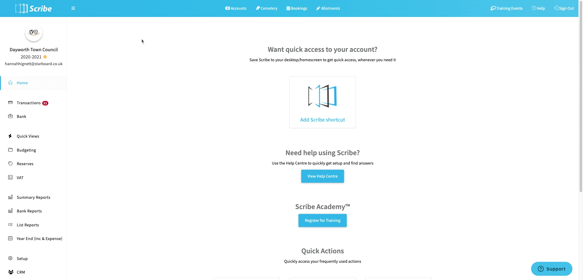 Dayworth Town Council